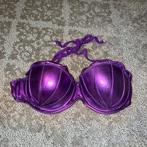 Purple Mermaid Seashell Swim Top